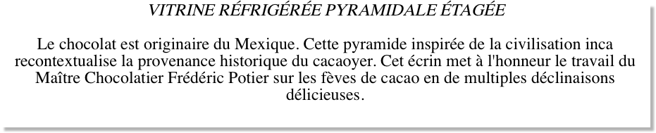 VITRINE RFRIGRE PYRAMIDALE TAGE
